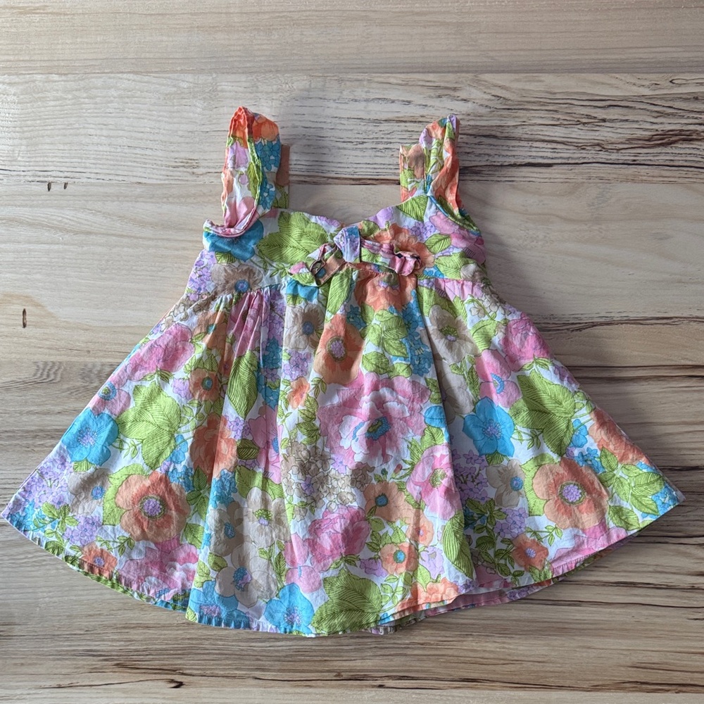 Janie and Jack Multicolor Floral Dress